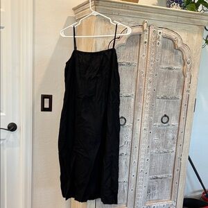 a new day Black Spaghetti Strap Midi Dress